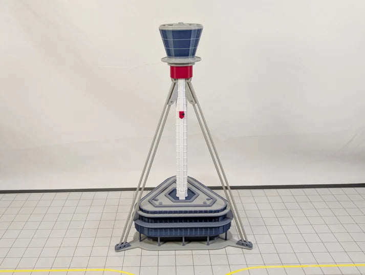 AG-LHRTOWER | Airport Accessories 1:400 | LONDON HEATHROW AIRPORT ATC Air Traffic Control Tower 1:400 Scale Building Model