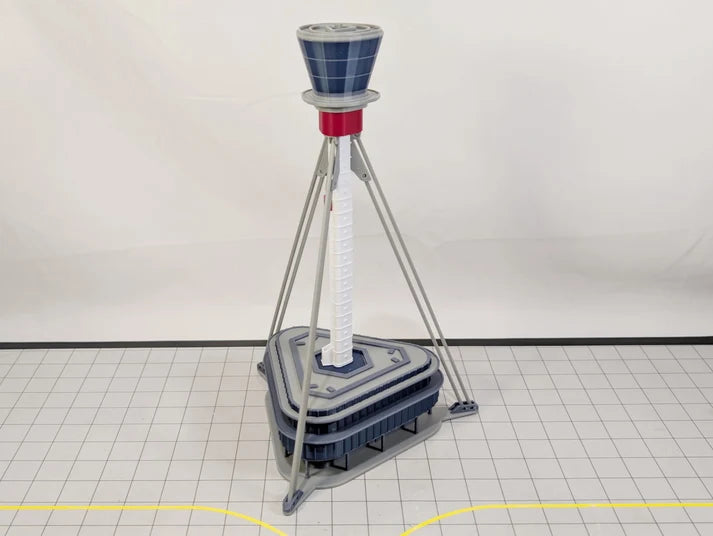 AG-LHRTOWER | Airport Accessories 1:400 | LONDON HEATHROW AIRPORT ATC Air Traffic Control Tower 1:400 Scale Building Model