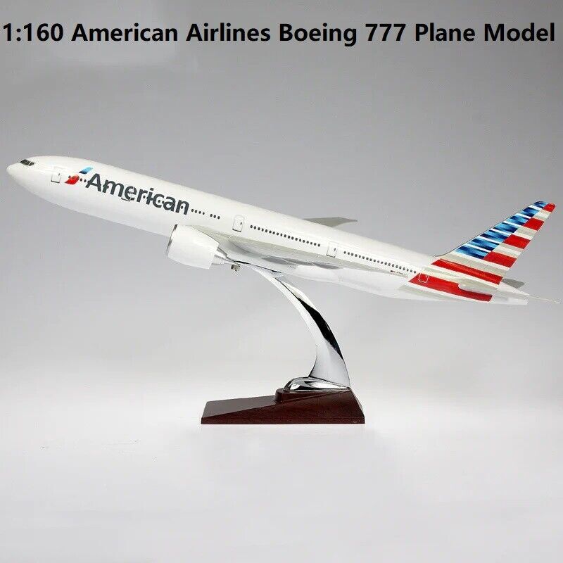 DMA777 | Desktop Models 1:160 | Boeing 777, American LED light up