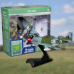 Die-cast metal 1:100 scale North American P-51 Mustang Royal Air Force model.