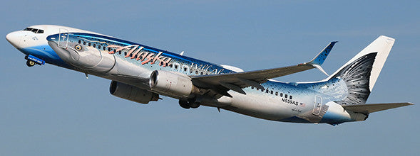 SA2044 | JC Wings 1:200 | Boeing 737-800 Alaska Airlines Salmon Thirty Salmon Reg: N559AS With Stand | was due July 2023