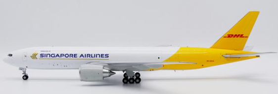 SA2021 | JC Wings 1:200 | DHL (Singapore Airlines) Boeing 777F Reg: 9V-DHA With Stand | is due May 2025