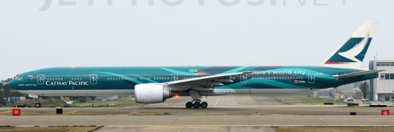 SA4092A | JC Wings 1:400 | Boeing 777-300ER Cathay Asia's World City Reg: B-KPF Flaps Down With Antenna | is due May 2025