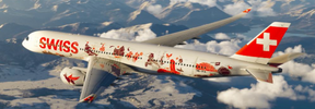 XX40284A | JC Wings 1:400 | Swiss Airbus A350-900XWB Wanderlust Reg: HB-IFA Flaps Down With Antenna | is due May 2025