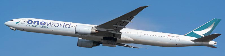 WB4046 | Aviation 400 1:400 | B-KQM Cathay Pacific Boeing 777-367ER OneWorld Livery detachable gear | is due May 2025