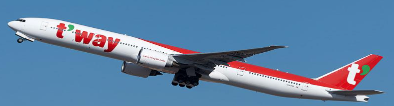 AV4297 | Aviation 400 | HL8706 T'Way Air Boeing 777-367ER detachable gear