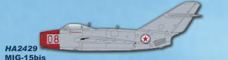 HA2429 | Hobby Master Military 1:72| MIG-15bis Red 08, Chinese People's Volunteers AF, 1950s | was due July 2025
