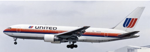 XX40495 | JC Wings 1:400 | Boeing 767-200 United Airlines Saul Bass Reg: N607UA | is due: July 2025