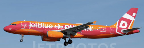 XX40721 | JC Wings 1:400 | Airbus A320 Jetblue Dunkin Reg: N643JB With Antenna | is due July 2025