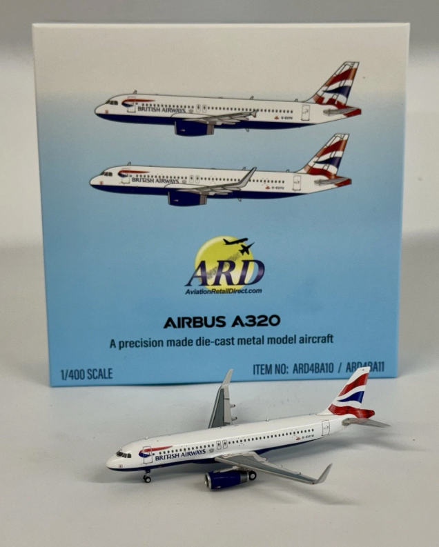 ARD4BA11 | ARD Models 1:400 | Airbus A320 British Airways G-EUYU