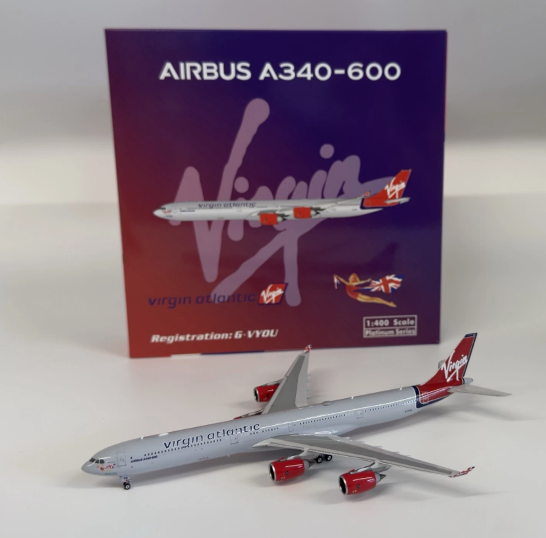 美品‼️Virgin Atlantic B747-400 & A340-600 XX40224 Virgin Atlantic B747-400 “Tinker Belle” G-VBIG