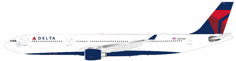 IF333DL0825 | InFlight200 1:200 | Airbus A330-323 Delta Air Lines N821NW with stand | is due July 2025