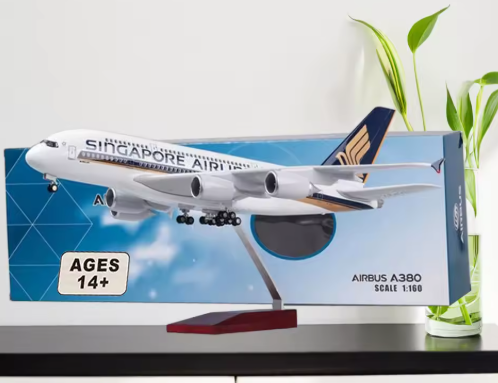 DMSAA380 | Desktop Models 1:160 | Airbus A380, Singapore Airlines, LED light up