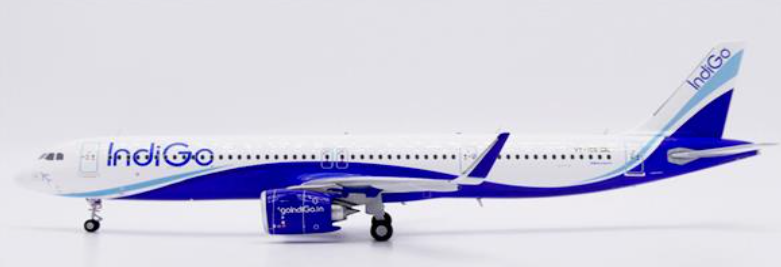 XX20593 | JC Wings 1:200 | Airbus A321NEO Indigo Reg: VT-ICQ With Stand | is due August 2025