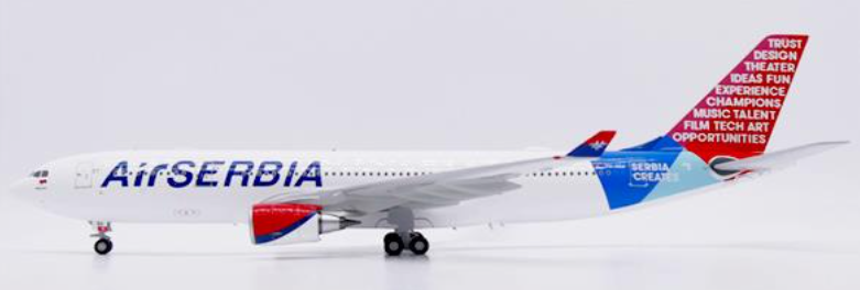 XX20598 | JC Wings 1:200 | Airbus A330-200 "Serbia Creates" Air Serbia Reg: YU-ARA With Stand | is due August 2025