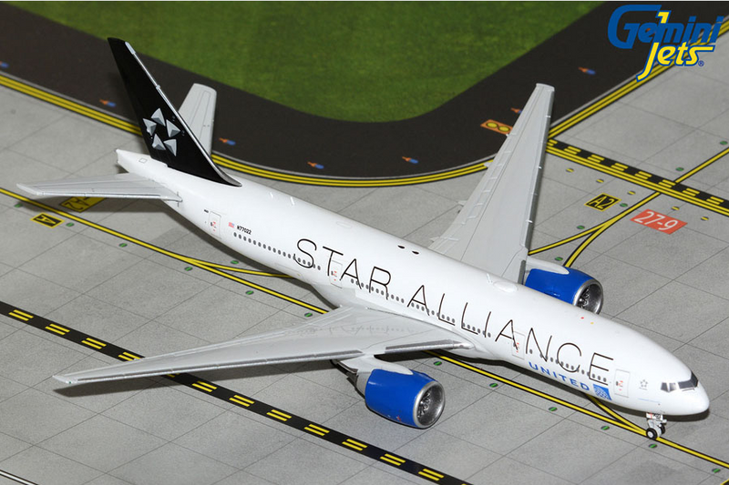 GJUAL2314 | Gemini Jets 1:400 | United Airlines B777-200ER N77022 Star Alliance livery