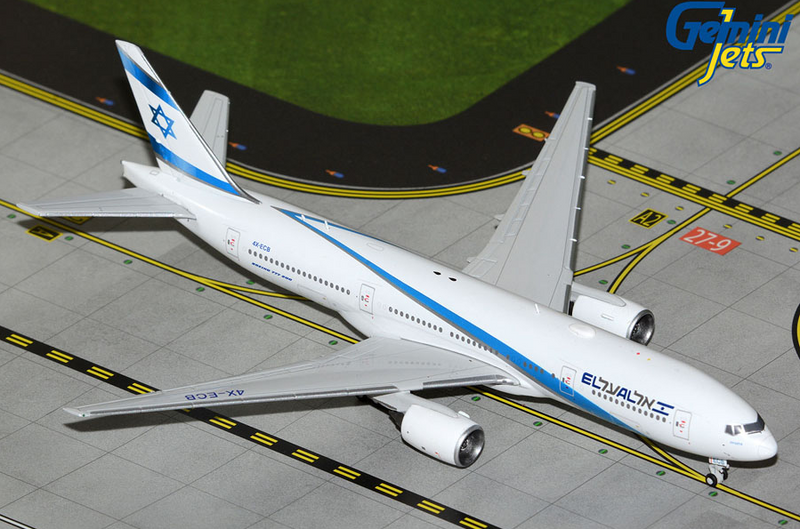 GJELY2300 | Gemini Jets 1:400 | Boeing 777-200ER El Al Israel Airlines 4X-ECB