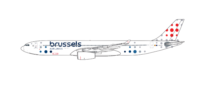 BEL125106 | Aether Model 1:500 | Airbus A330-300, Brussels Airlines OO-SFX | is due December 2025