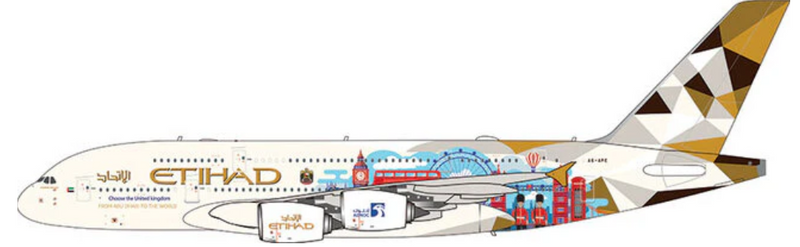 AV4294 | Aviation 400 | Airbus A380-800 | Etihad Airways A6-APE (Choose the United Kingdom)