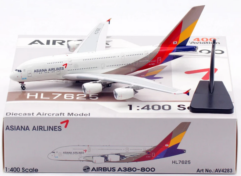 AV4283 | Aviation 400 1:400 | HL7625 Asiana Airlines Airbus A380-841 detachable gear