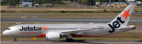 XX40812 | JC Wings 1:400 | Boeing 787-8 Dreamliner Jetstar Airways Reg: VH-VKK With Antenna | is due November 2025