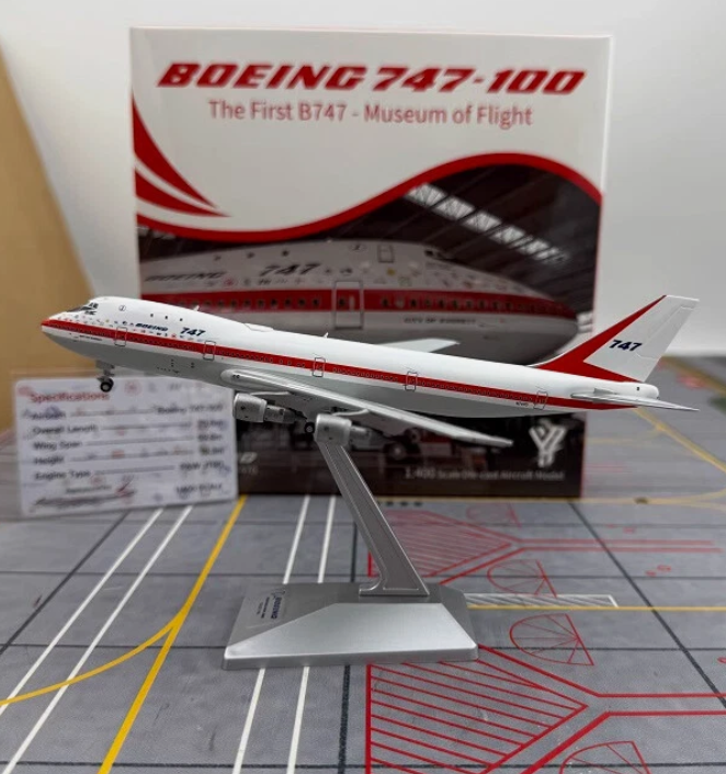 YY74101 | YY Wings 1:400 | Boeing 747-100 Factory Museum Livery N7470