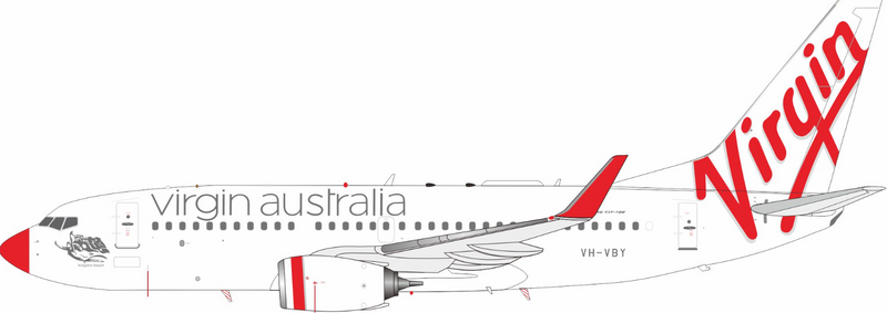 JF-737-7-009L | JFox Models 1:200 | Boeing 737-700 Virgin Australia VH-VBY | is due October 2025