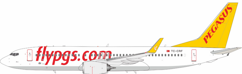 JF-737-8-051  | JFox Models 1:200 | Boeing 737-82R(WL)  Pegasus TC-CRF | is due October 2025