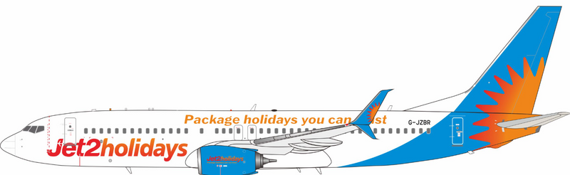 JF-737-8-054 | JFox Models 1:200 | Boeing 737-8MG Jet2 Holiday G-JZBR