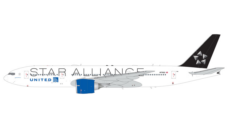 G2UAL1380 | Gemini200 | Boeing 777-200ER United Airlines N77022 Star Alliance