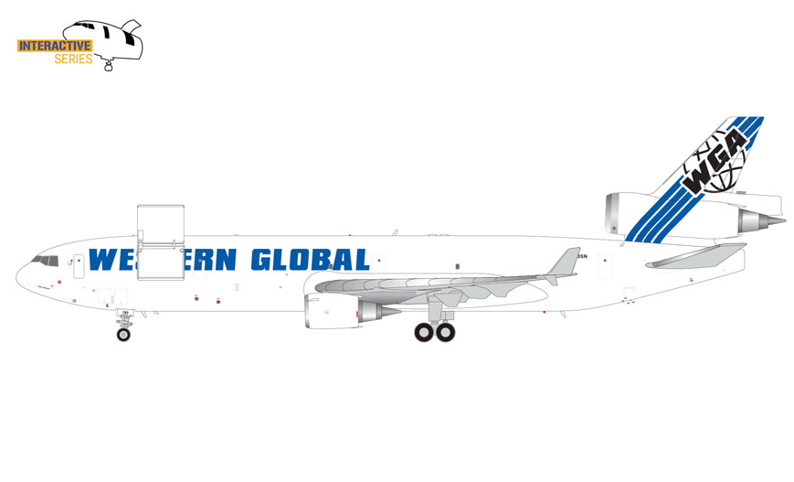 G2WGN1180 | Gemini200 | McDonnell Douglas MD-11F Western Global Airlines N783SN Interactive Series | is due September 2025