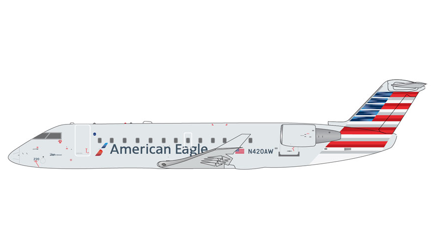 GJAAL2367 | GeminiJets 1:400 | Bombardier CRJ-200 American Eagle / Air Wisconsin N420AW | is due September 2025