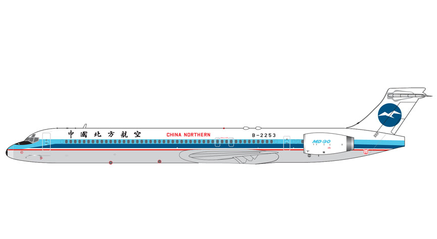 GJCBF2347 | GeminiJets 1:400 | McDonnell Douglas MD-90 China Northern Airlines B-2253 | is due September 2025