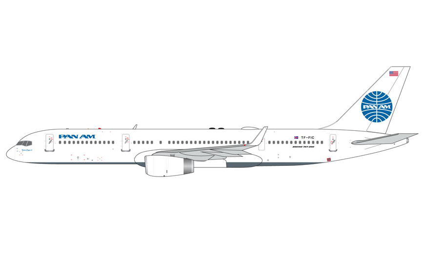 GJPAA2380 | GeminiJets 1:400 | Boeing 757-200W Pan Am TF-FIC 'Yankee Clipper II' | is due September 2025