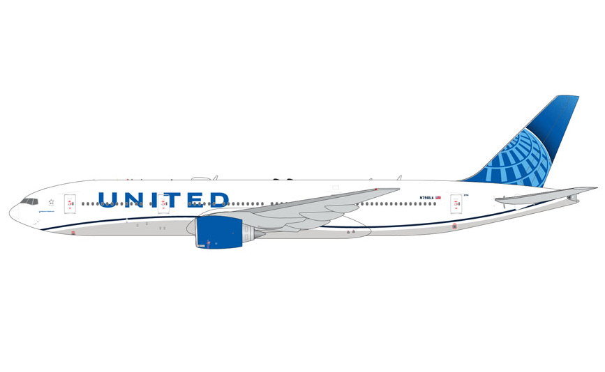 GJUAL2230 | GeminiJets 1:400 | Boeing 777-200ER United Airlines N798UA | is due September 2025
