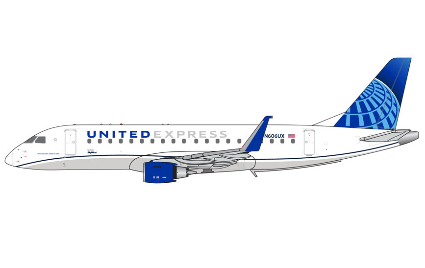 GJUAL2342 | GeminiJets 1:400 | Embraer 175 United Express / SkyWest Airlines N606UX | is due September 2025