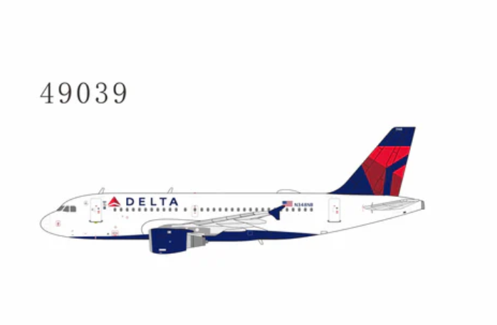 NG49039 | NG Models 1:400 | Airbus A319-100 Delta Air Lines N348NB (large title)