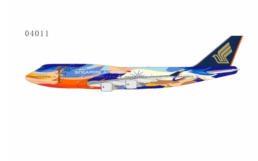 NG04011 | NG Models 1:400 | Boeing 747-400 Singapore Airlines 9V-SPL 'Tropical' | is due November 2025