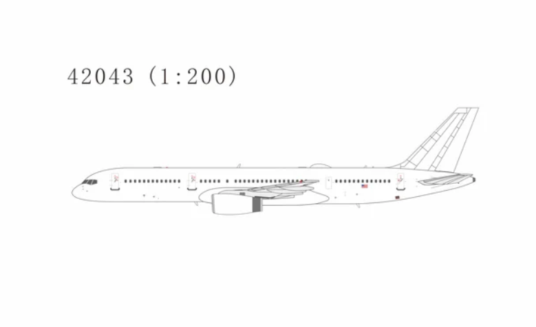 NG42043 | NG Models 1:200 | Boeing 757-200 USA - Air Force C-32B 00-9001 | is due November 2025