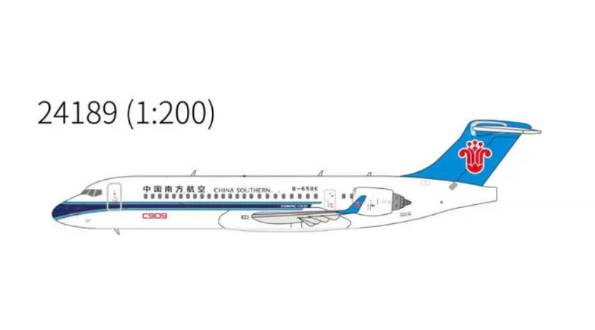 NG24189 | NG Models 1:200 | COMAC C909 (ARJ21-700) China Southern Airlines B-658K | is due November 2025