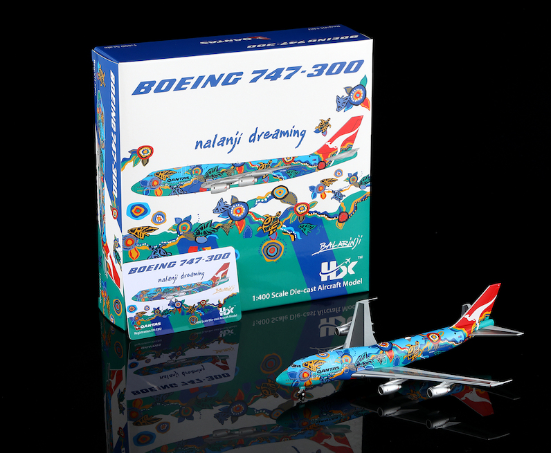 B606501 | HX Model 1:400 | Boeing 747-400 Qantas Airways VH-EBU 'Nalaji Dreaming' | is due November 2025