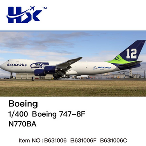 B631006C | HX Models 1:400 | Boeing 747-8F Boeing Company N770BA Interactive | is due November 2025