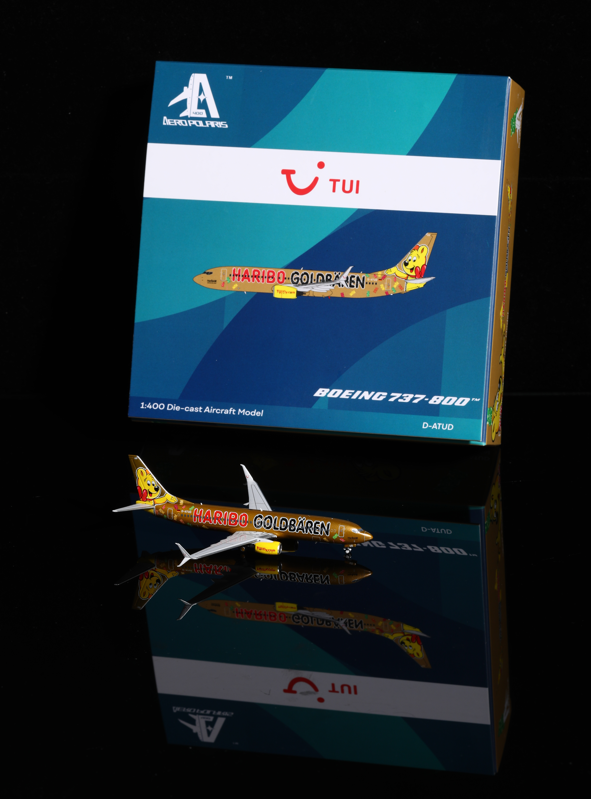 HA7380021 | Aero Polaris 1:400 | Boeing 737-800 TUI Fly Germany D-ATUD 'Haribo Livery'