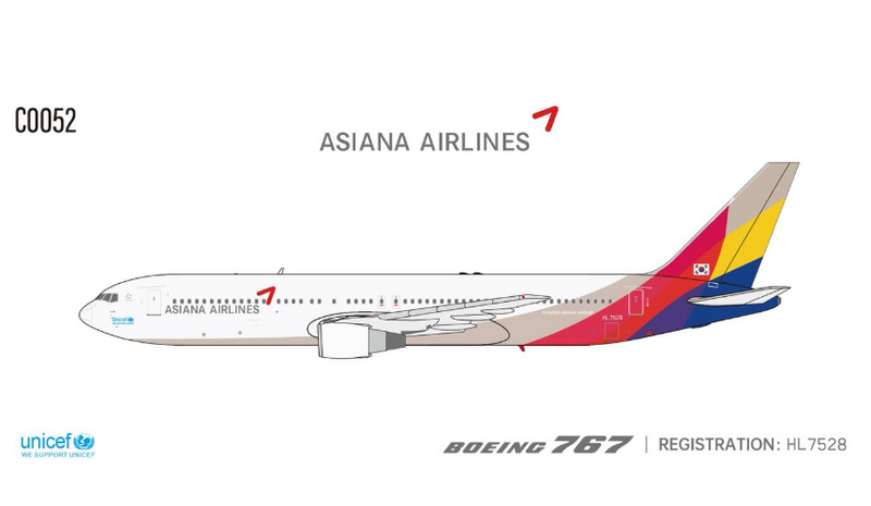C0052 | C Models 1:400 | Boeing 767-300 Asiana Airlines HL7528 | is due November 2025