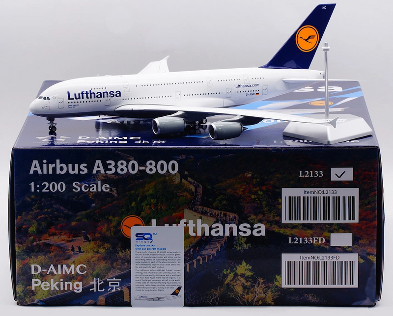 L2133 | SQ Wings 1:200| Airbus A380 Lufthansa D-AIMC