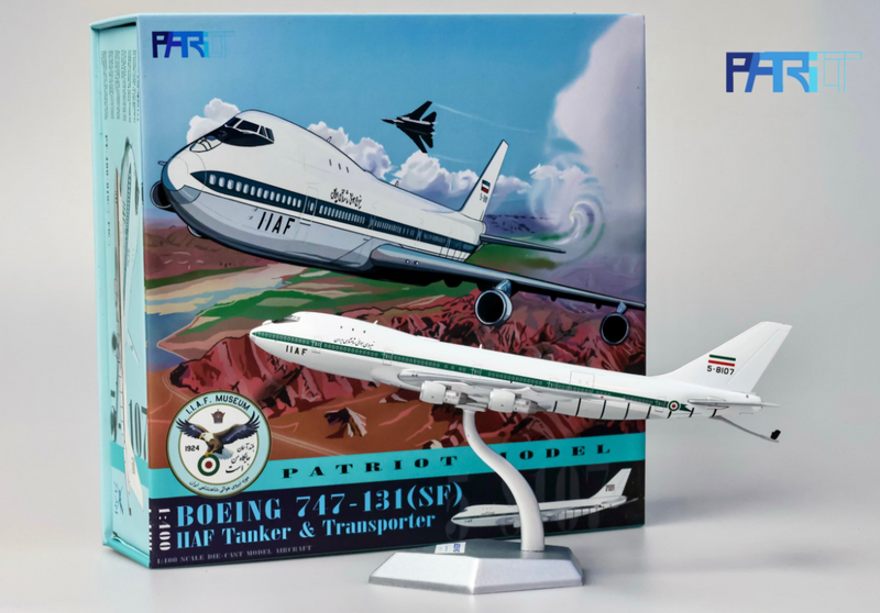 PT-400-019RLG | Patriot Models 1:400 | Boeing 747-100 Imperial Iranian Air Force 5-8107 | is due October 2025