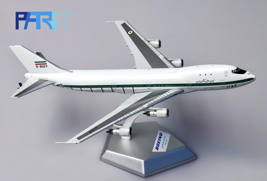 PT-400-019RLG | Patriot Models 1:400 | Boeing 747-100 Imperial Iranian Air Force 5-8107 | is due October 2025