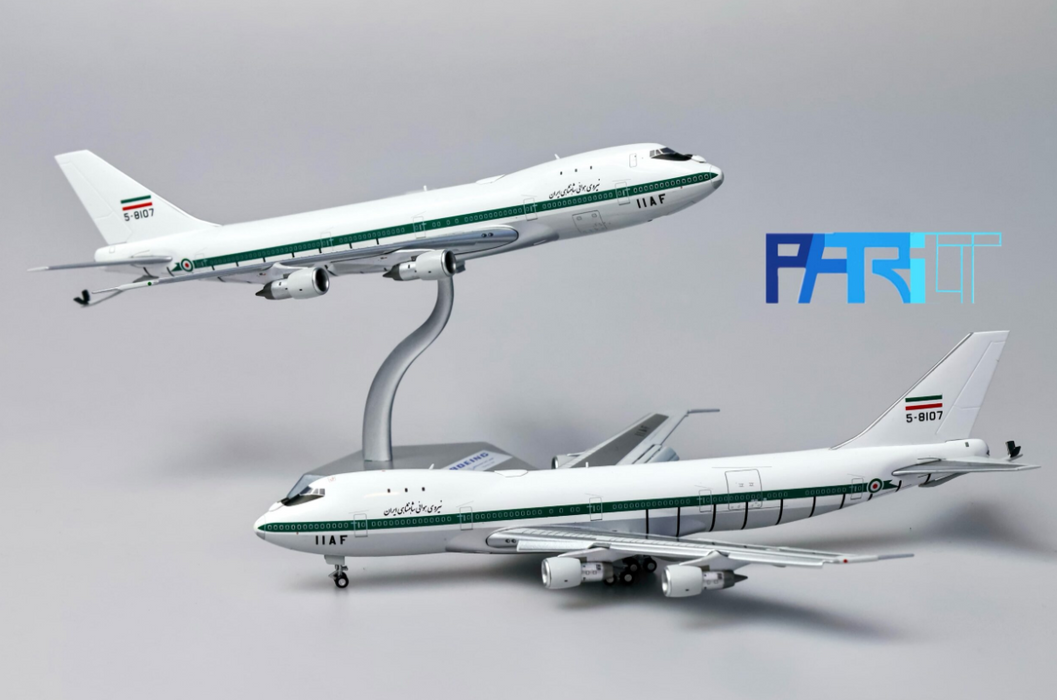 PT-400-019RLG | Patriot Models 1:400 | Boeing 747-100 Imperial Iranian Air Force 5-8107 | is due October 2025