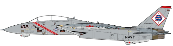 JCW72F14024 | JC Wings Military 1/72 | F-14B Tomcat U.S. NAVY VF-102 DIAMONDBACKS, OPERATION ENDURING FREEDOM, 2001 | is due January 2026