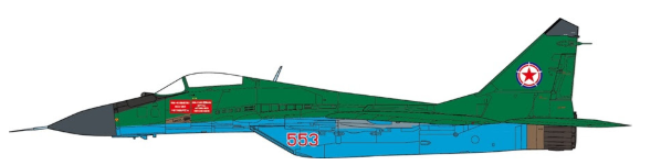 JCW72MG29018 | JC Wings Military 1/72 | MIG-29 FULCRUM KOREAN PEOPLE'S ARMY AIR FORCE, 1ST AIR COMBAT DIVISION, 55TH AIR REGIMENT, 2012 | is due January 2026